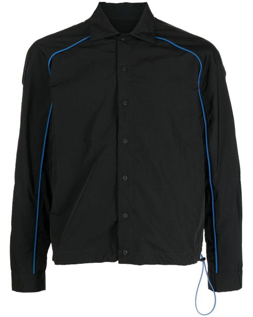Unravel Project rear-logo print shirt jacket