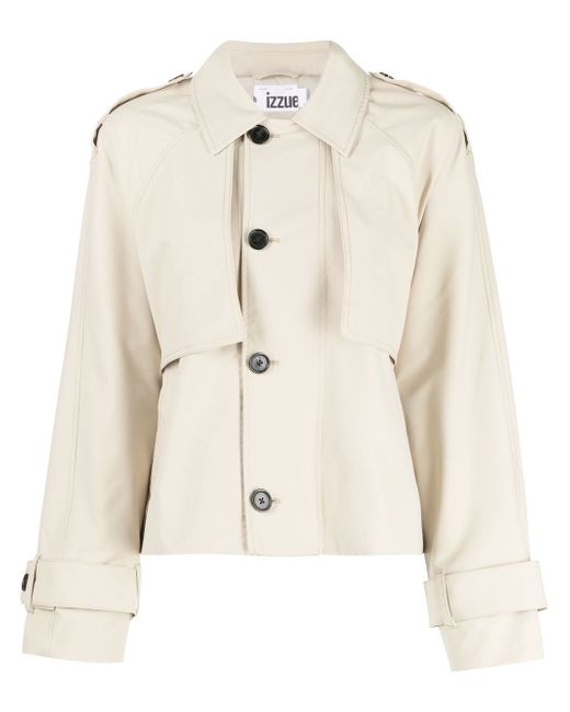 Izzue button-down trench jacket