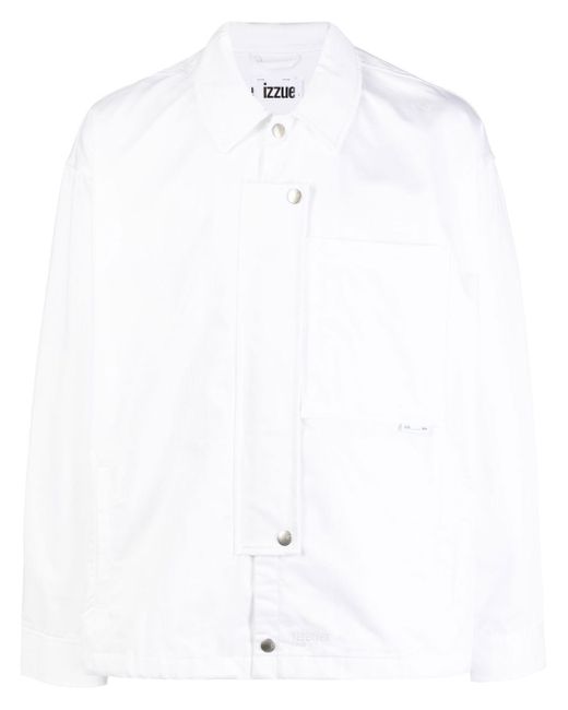 Izzue rear graphic-print shirt jacket