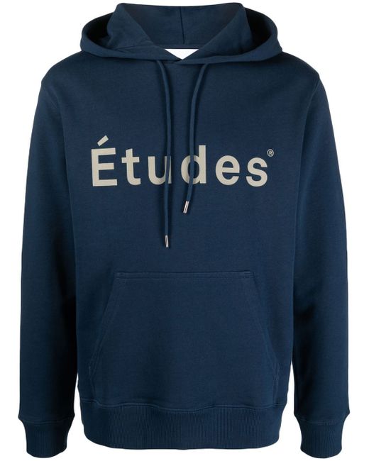 Etudes logo-print organic cotton hoodie