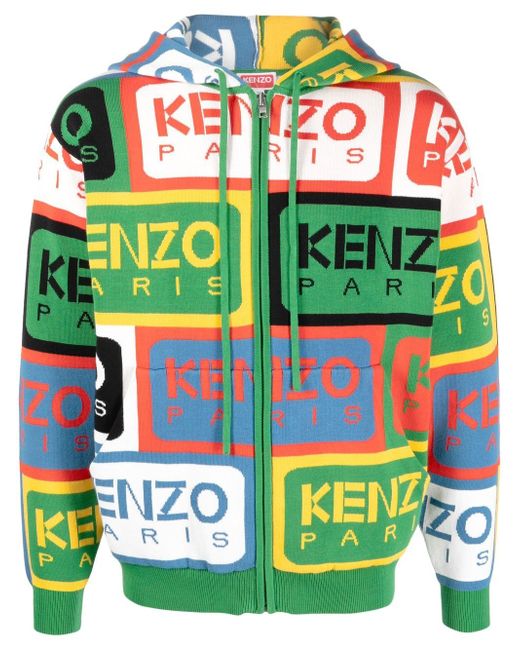 Kenzo intarsia-logo knitted jumper
