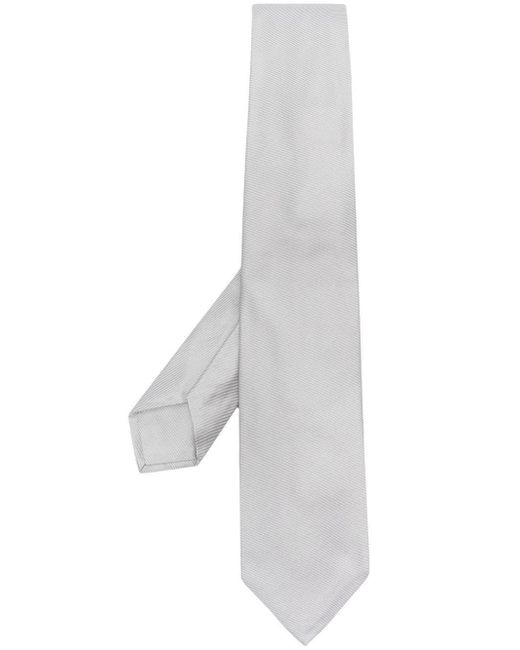 Barba marble-print silk tie