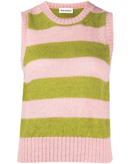 Molly Goddard striped sleeveless jumper