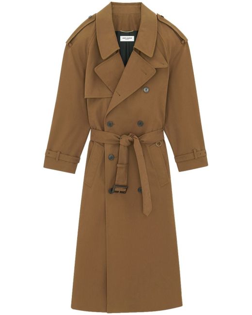 Saint Laurent cotton trench coat