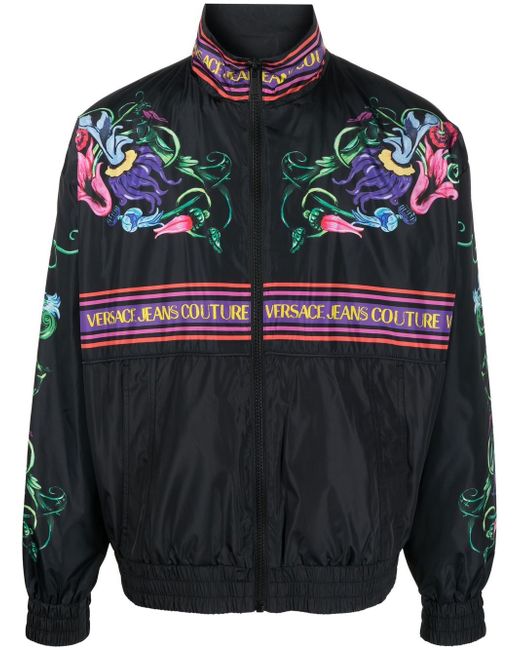 Versace Jeans Couture floral graphic print jacket