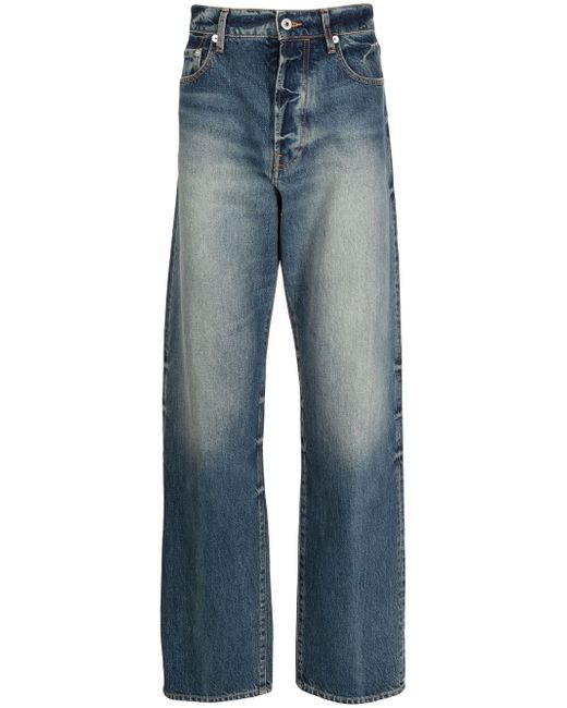 Kenzo stonewashed straight-leg jeans