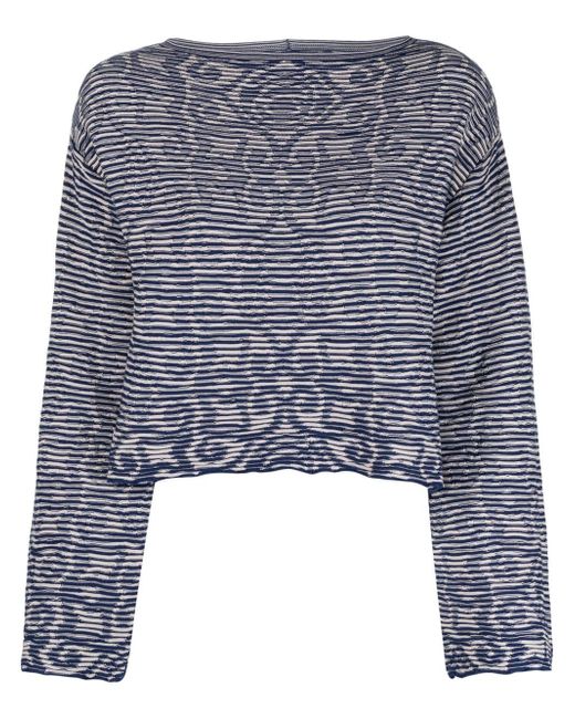 Emporio Armani patterned intarsia knit jumper