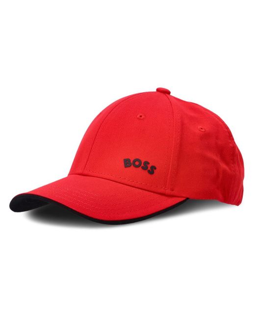 Boss logo-print baseball cap