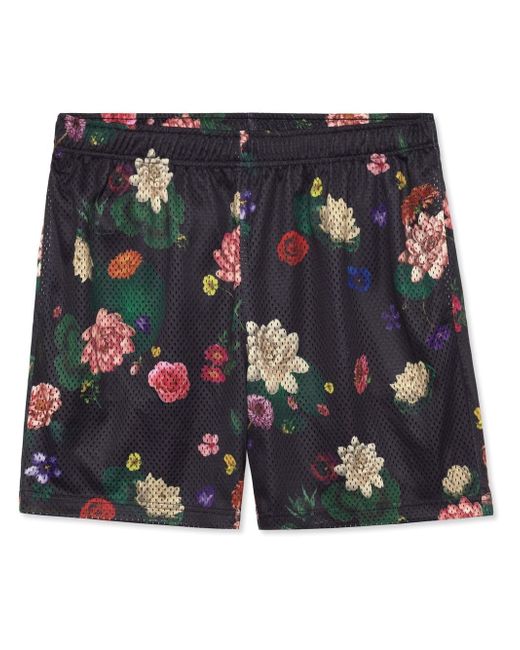 John Elliott floral-print track shorts