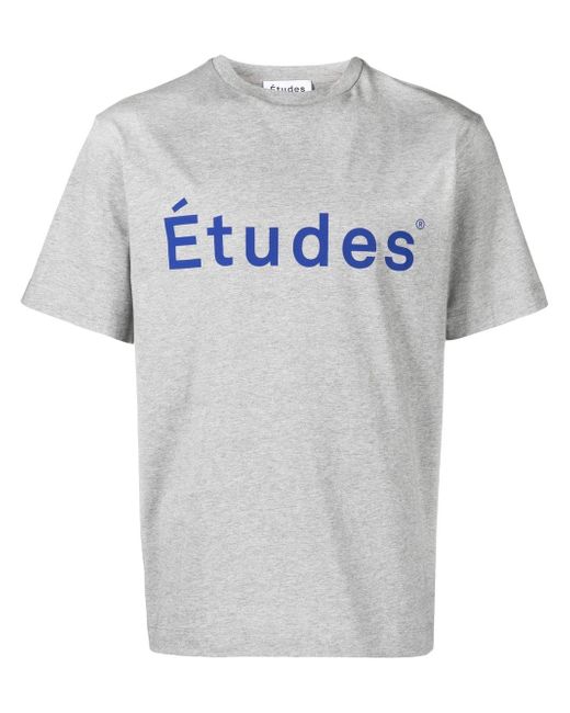 Etudes logo-print detail T-shirt
