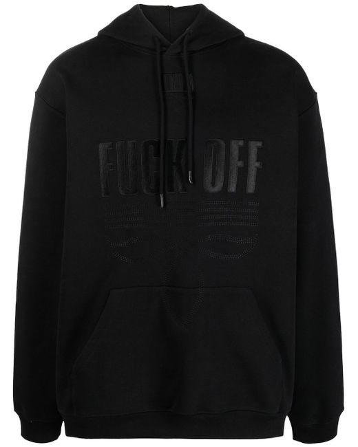 Vtmnts slogan-print pullover hoodie