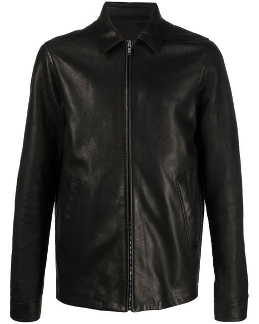 Rick Owens Brad leather shirt jacket