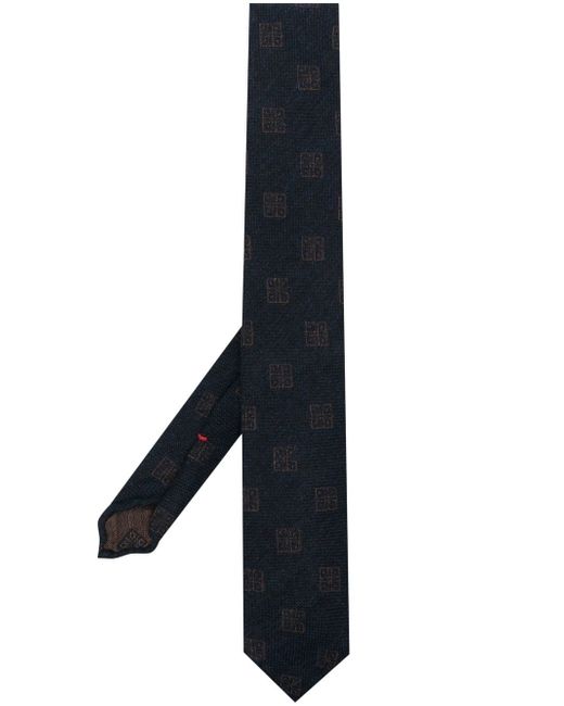 Dell'oglio pointed silk tie