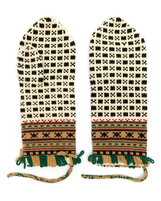 Bode talsi pattern knitted mittens