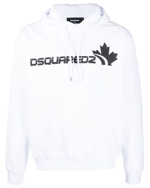 Dsquared2 logo-print long-sleeve hoodie