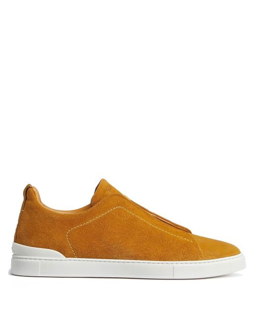 Z Zegna lace-up suede sneakers