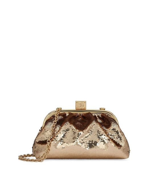 Dolce & Gabbana sequin-embellished clutch bag