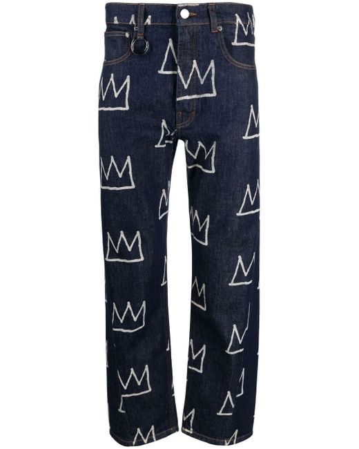 Etudes all-over crown-print trousers