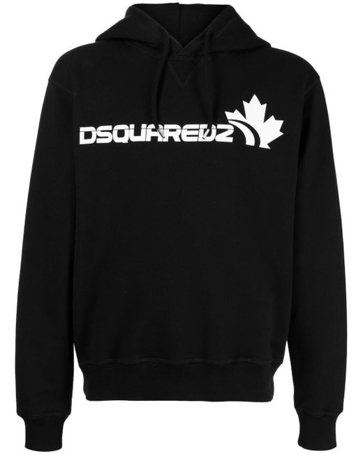 Dsquared2 logo-print long-sleeve hoodie
