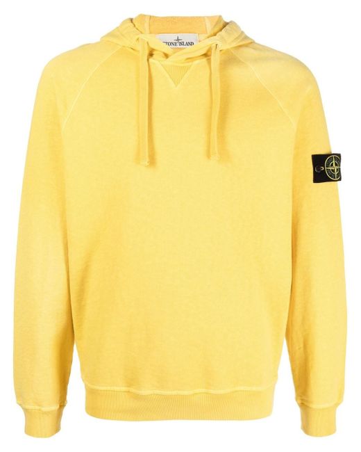 Stone Island Compass-patch pullover hoodie