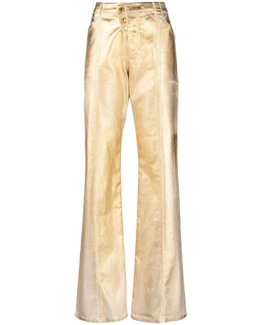 Tom Ford metallic straight-leg trousers