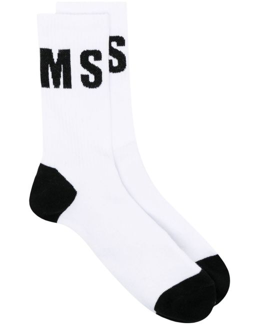 Msgm intarsia-knit ankle socks