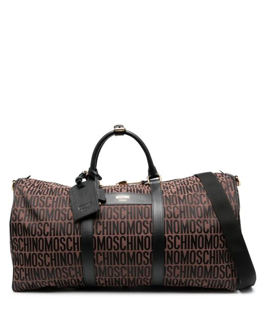 Moschino logo-print weekend bag