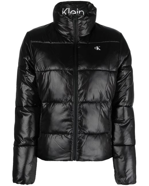 Calvin Klein Jeans glossy-finish padded jacket