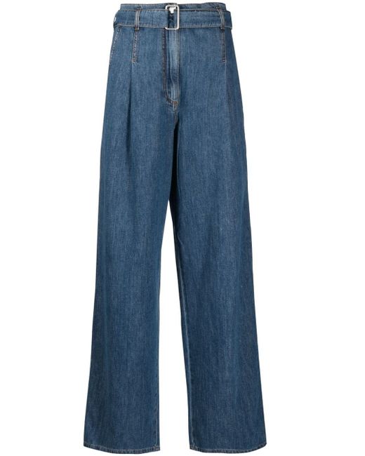 Philosophy di Lorenzo Serafini belted wide-leg jeans