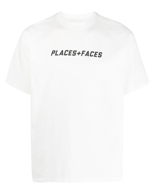 Places+Faces logo-print cotton T-shirt
