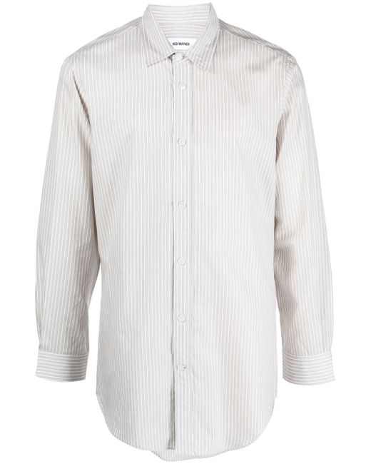 Hed Mayner pinstripe long-sleeve shirt