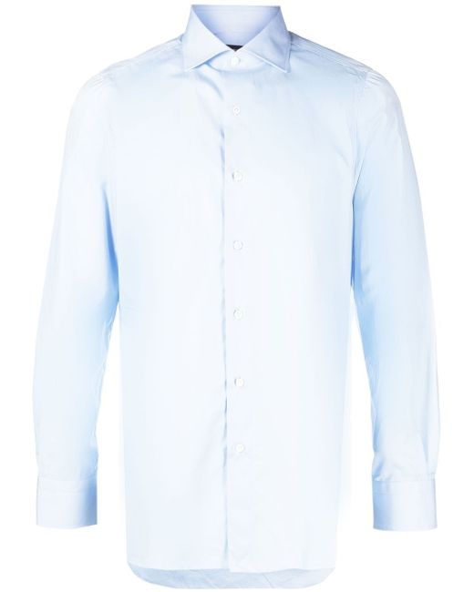 Finamore 1925 Napoli long-sleeved cotton shirt