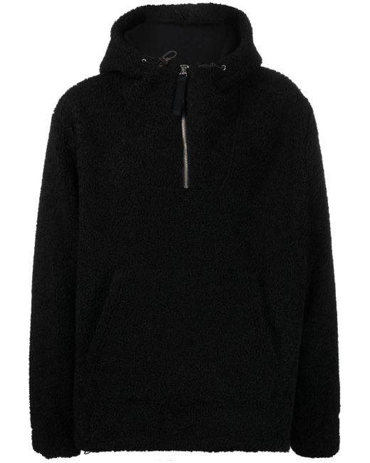 Helmut Lang textured half-zip hoodie