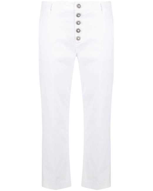 Dondup straight-leg cropped trousers