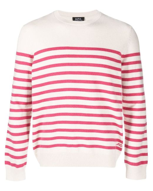A.P.C. stripe knitted jumper