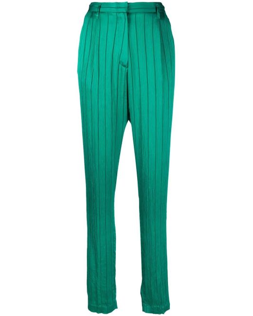 Forte-Forte striped high-waisted trousers