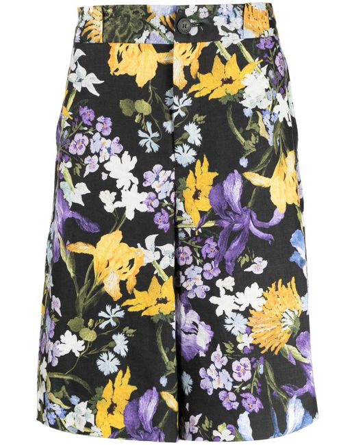 Erdem Miles floral-print Bermuda shorts