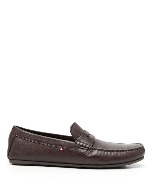 Tommy Hilfiger pebbled leather loafers