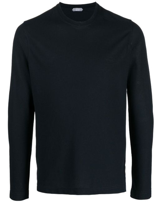 Zanone long-sleeved cotton sweatshirt