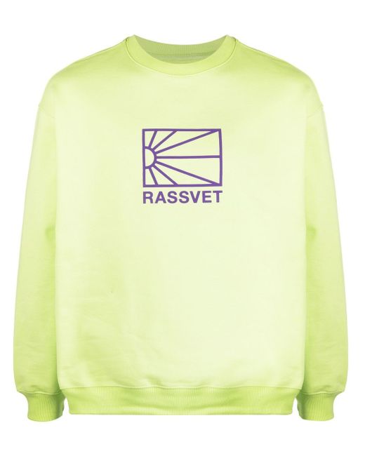 Paccbet raised logo crew-neck sweatshirt