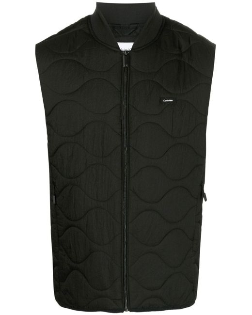 Calvin Klein quilted zip-up vest