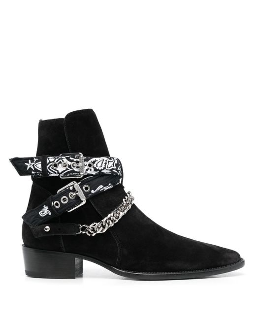 Amiri buckle-detail 40mm suede boots