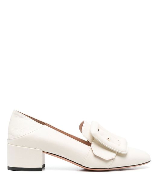 Bally 40mm buckle leather pumps
