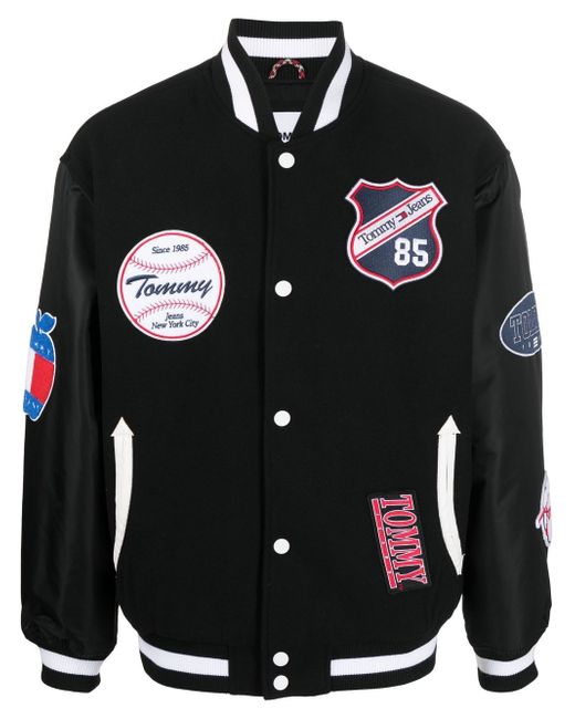 Tommy Jeans logo-patches bomber jacket