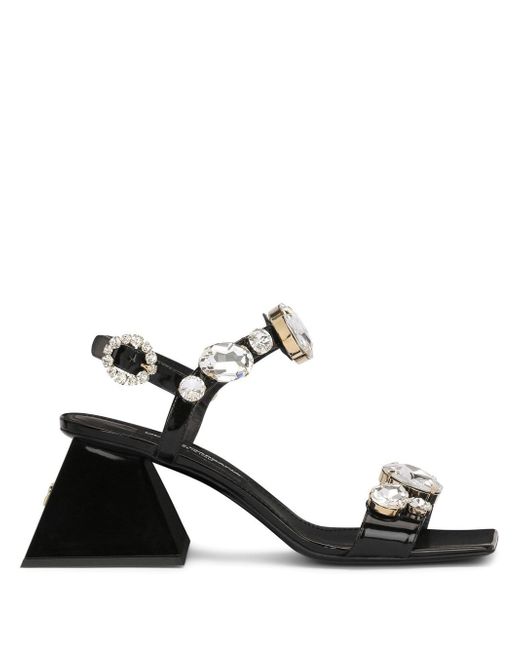 Dolce & Gabbana crystal-embellished open-toe sandals