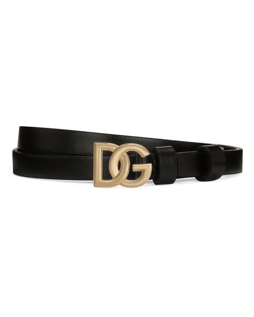 Dolce & Gabbana logo-detail leather belt