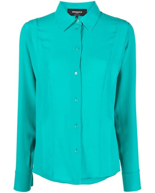 Rochas pointed collar buttoned shirt