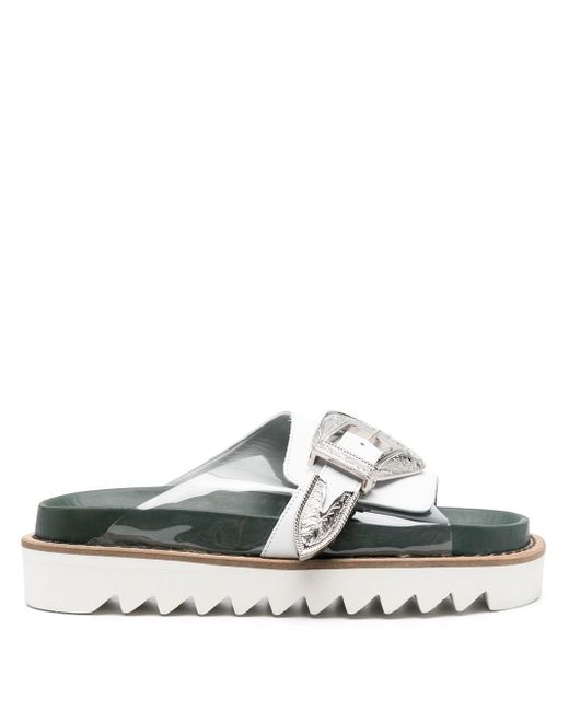 Toga Pulla two-tone buckled sandals