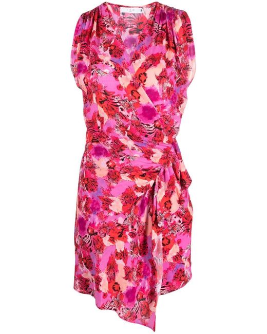 Iro floral-print sleeveless short dress