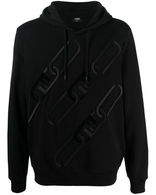 Fendi monogram-embossed hoodie